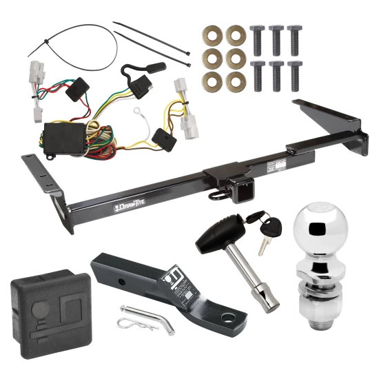 Trailer Tow Hitch For 01-03 Toyota Highlander All Models Deluxe Package Wiring 2" Ball and Lock