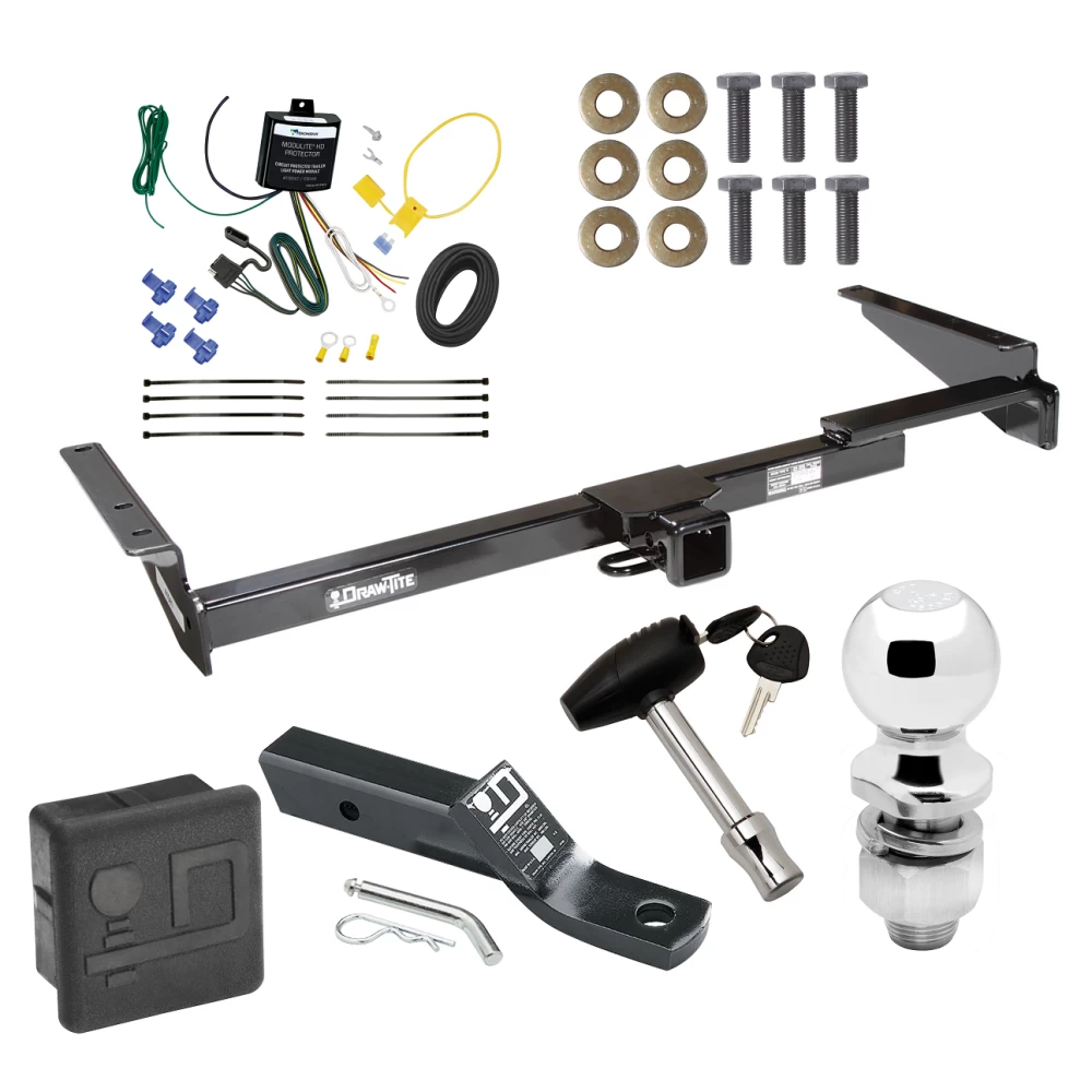 Trailer Tow Hitch For 99-03 Lexus RX300 Deluxe Package Wiring 2" Ball and Lock