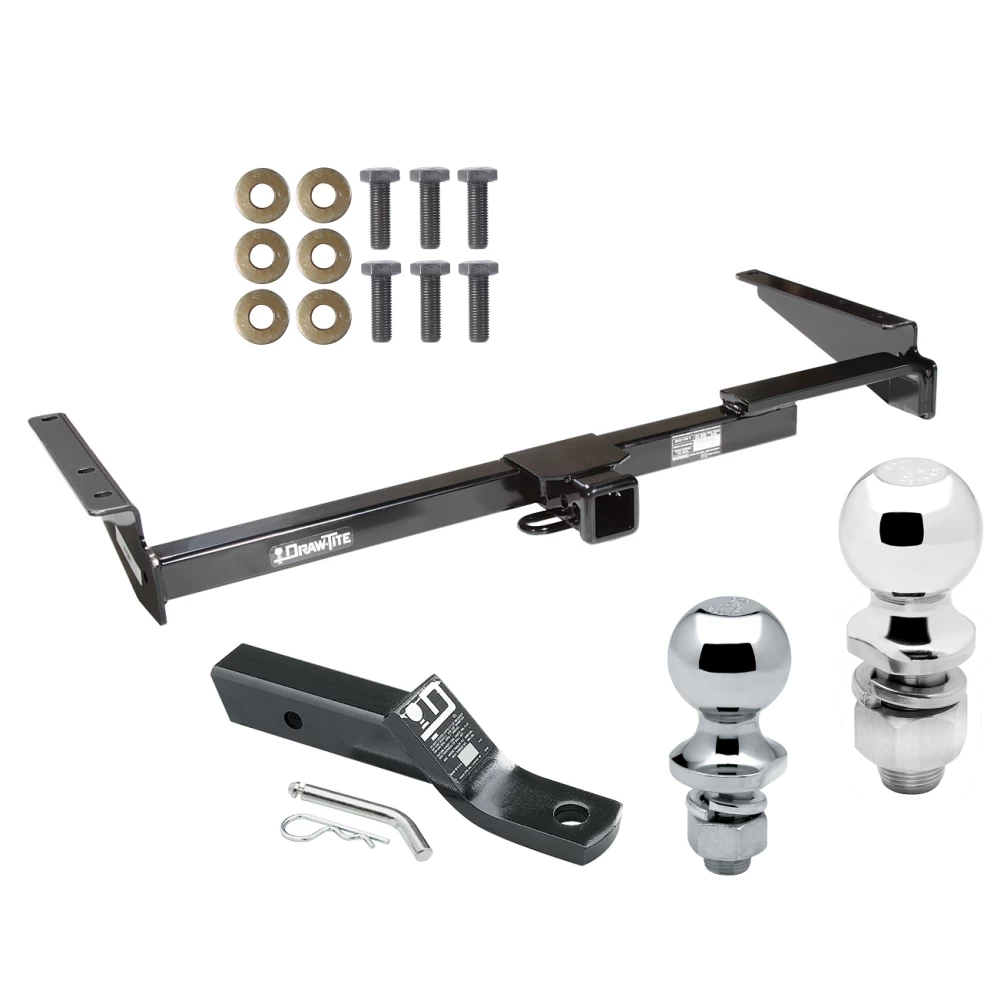 Trailer Tow Hitch For 99-03 Lexus RX300 01-03 Toyota Highlander Receiver w/ 1-7/8" and 2" Ball