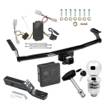Trailer Tow Hitch For 01-06 Hyundai Santa Fe All Models Deluxe Package Wiring 2" Ball and Lock