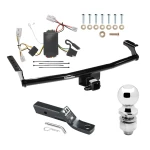 Trailer Tow Hitch For 01-06 Hyundai Santa Fe Complete Package w/ Wiring and 2" Ball