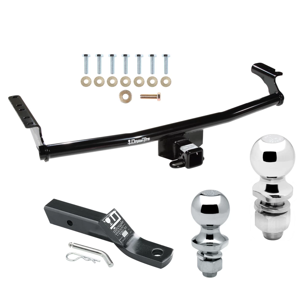 Trailer Tow Hitch For 01-06 Hyundai Santa Fe All Models Receiver w/ 1-7/8" and 2" Ball