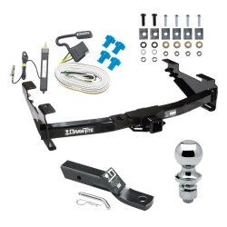 Trailer Tow Hitch For 01-10 Chevy Silverado GMC Sierra 2500 HD 3500 HD 07-07 Classic Complete Package w/ Wiring and 1-7/8" Ball