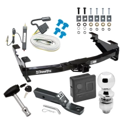 Trailer Tow Hitch For 01-10 Chevy Silverado GMC Sierra 2500 HD 3500 HD 07-07 Classic Complete Package w/ Wiring and 2" Ball