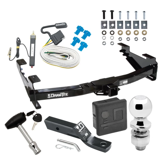Trailer Tow Hitch For 01-10 Chevy Silverado GMC Sierra 2500 HD 3500 HD 07-07 Classic Complete Package w/ Wiring and 2" Ball