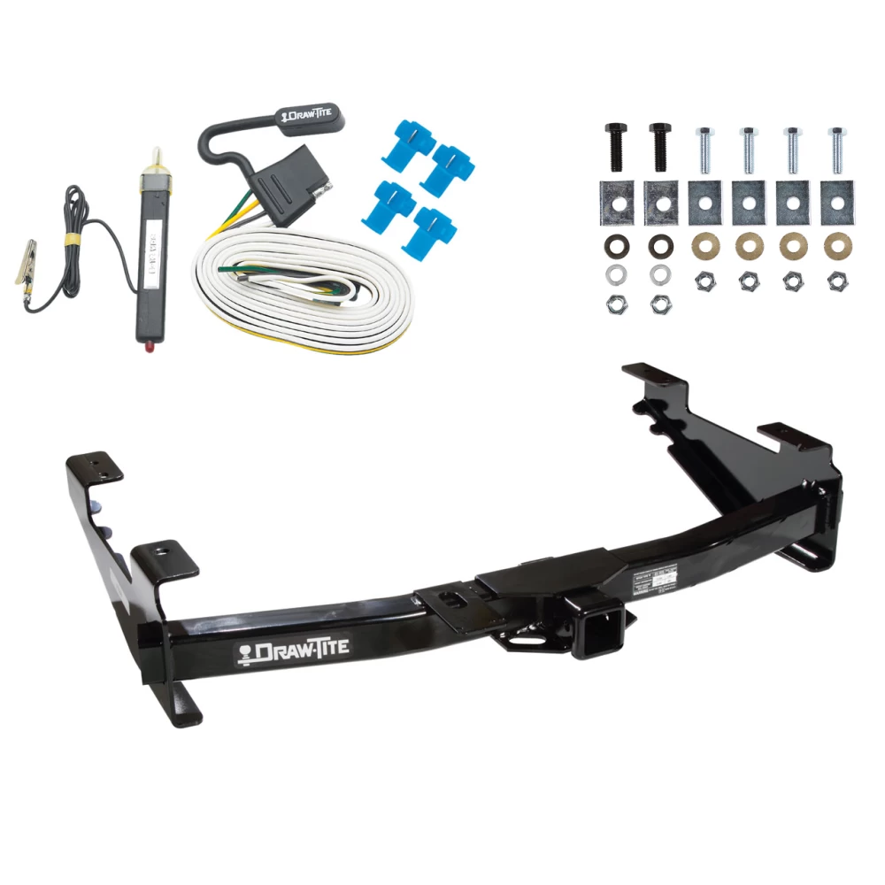 Trailer Tow Hitch For 01-10 Chevy Silverado GMC Sierra 2500 HD 3500 HD 07-07 Classic w/ Wiring Harness Kit