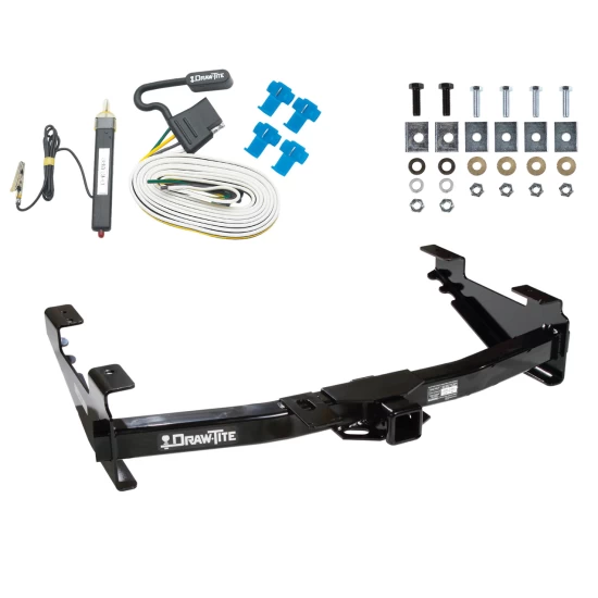 Trailer Tow Hitch For 01-10 Chevy Silverado GMC Sierra 2500 HD 3500 HD 07-07 Classic w/ Wiring Harness Kit