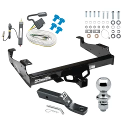 Trailer Tow Hitch For 99-25 Ford F-Series Super Duty Cab and Chassis Complete Package w/ Wiring and 1-7/8" Ball