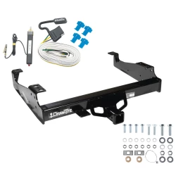 Trailer Tow Hitch For 99-25 Ford F-Series Super Duty Cab and Chassis w/ Wiring Harness Kit