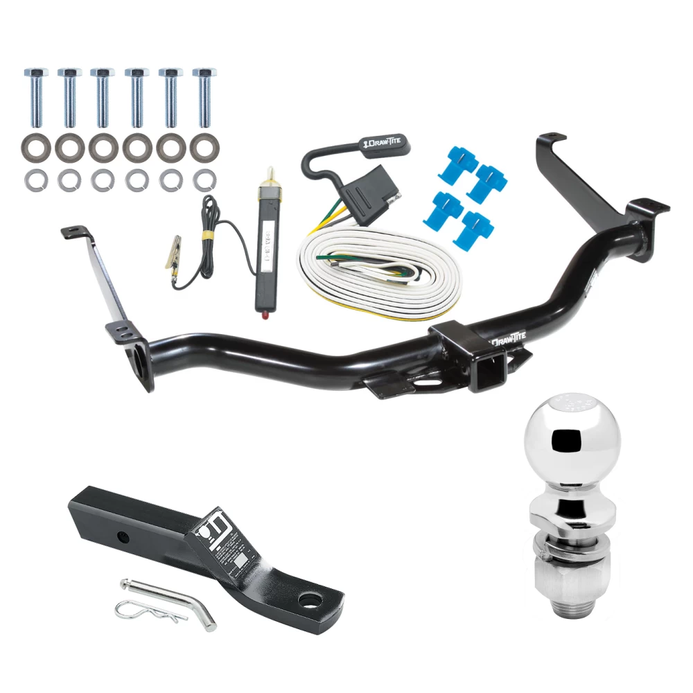 Trailer Tow Hitch For 04-15 Nissan TITAN w/ Existing USCAR 7-way Complete Package w/ Wiring and 2" Ball