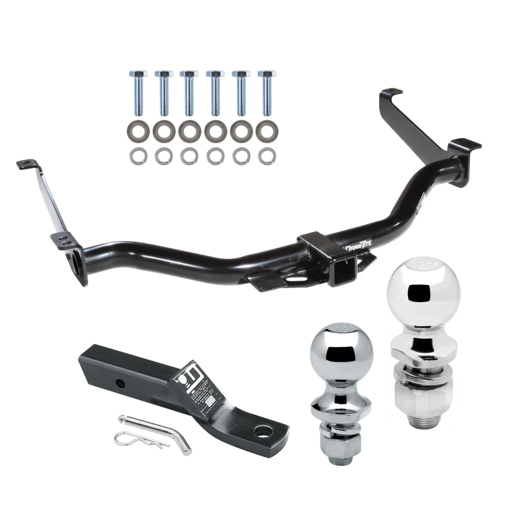 Trailer Tow Hitch For 04-15 Nissan TITAN All Models Receiver w/ 1-7/8" and 2" Ball
