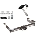 Trailer Tow Hitch For 96-27 Chevy Express GMC Savana Van Except Cutaway Models w/ Security Lock Pin Key