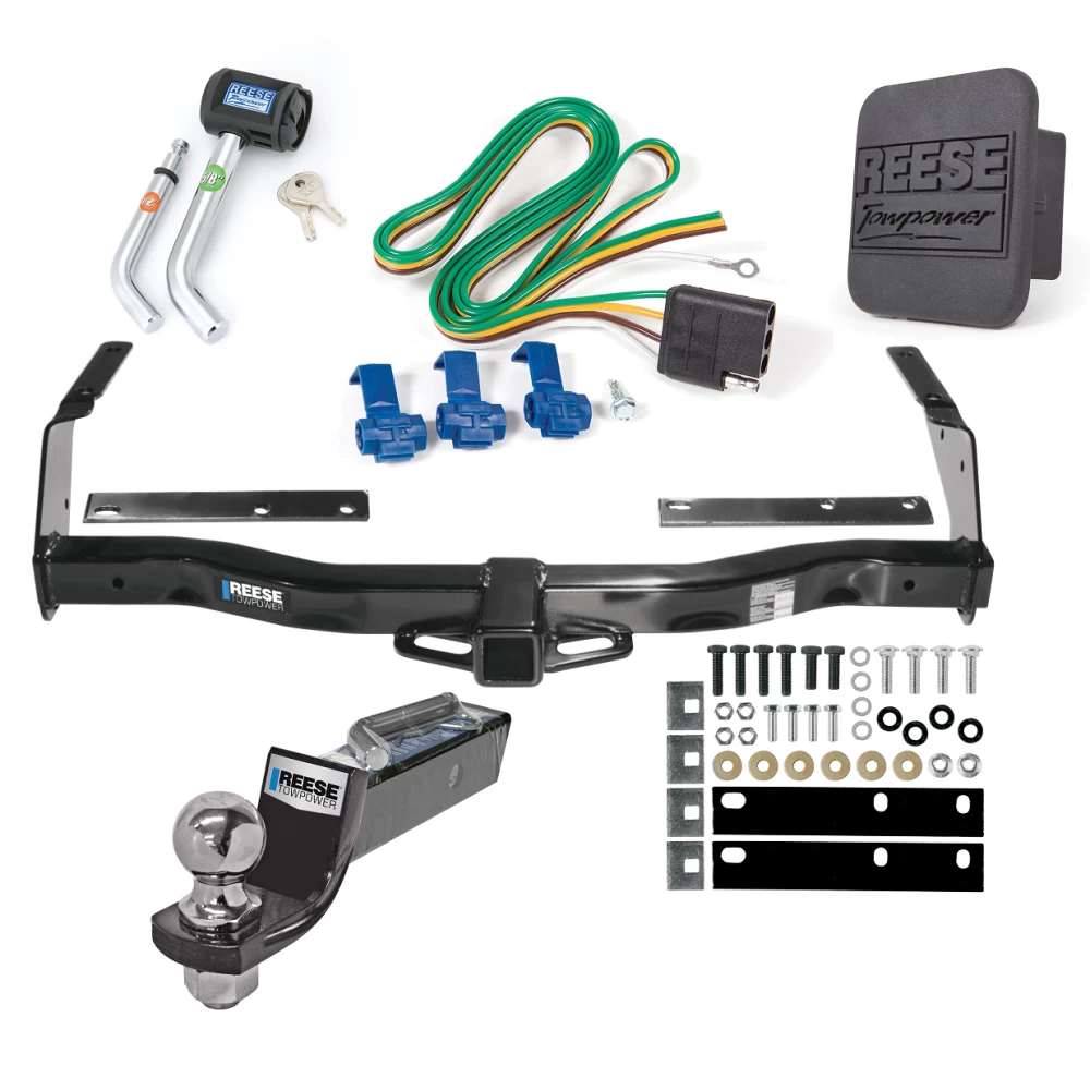 Reese Trailer Tow Hitch For 78-00 Dodge Van Deluxe Package Wiring 2" Ball and Lock