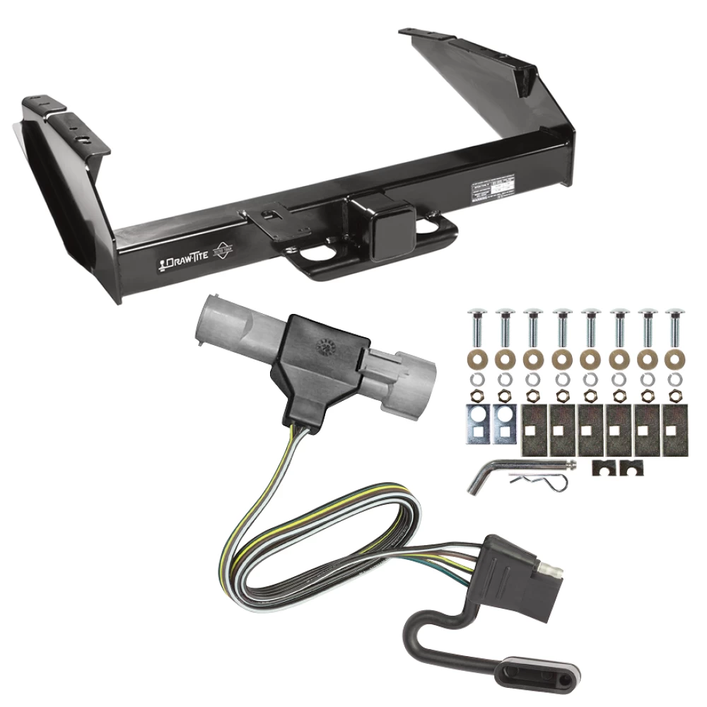 Class 5 Trailer Tow Hitch For 87-96 Ford F-150 F-250 F-350 97 Heavy Duty Standard Bed & Bumper w/ Wiring Harness Kit