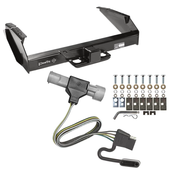 Class 5 Trailer Tow Hitch For 87-96 Ford F-150 F-250 F-350 97 Heavy Duty Standard Bed & Bumper w/ Wiring Harness Kit