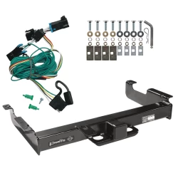 Class 5 Trailer Tow Hitch For 96-99 Chevy Express GMC Savana 1500 2500 3500 w/ Wiring Harness Kit