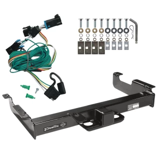 Class 5 Trailer Tow Hitch For 96-99 Chevy Express GMC Savana 1500 2500 3500 w/ Wiring Harness Kit