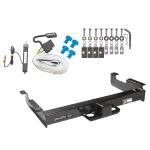 Class 5 Trailer Tow Hitch For 03-27 Chevy Express GMC Savana 1500 2500 3500 w/ Wiring Harness Kit