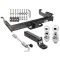 Class 5 Trailer Tow Hitch For 96-27 Chevy Express GMC Savana Van Except Cutaway Models w/ 2-5/16" and 2" Balls 3" Drop Mount and Towing Lock