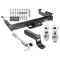 Class 5 Trailer Tow Hitch For 96-27 Chevy Express GMC Savana Van Except Cutaway Models w/ 2-5/16" and 2" Balls 5" Drop Mount and Towing Lock