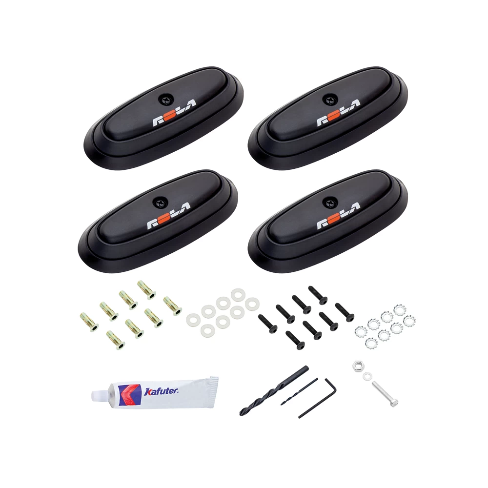 Rola 165lb 51" Roof Rack Cross Bars w/ Keys For Sheetmetal Surfaces Truck Cabs Camper Sheells Hard Tonneau Covers RV and Pop-up Camper tops