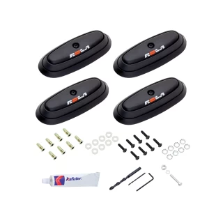 Rola Roof Rack For 96-22 Toyota Tacoma All Styles 63" Aluminum Cross Bars Lockable Covers Removeable Anchor Point