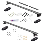 Rola Roof Rack For 99-04 Chevy S10 GMC Sonoma All Styles 55" Aluminum Cross Bars Lockable Covers Removeable Anchor Point