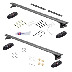 Rola Roof Rack For 10-22 Ford Transit Connect All Styles 55" Aluminum Cross Bars Lockable Covers Removeable Anchor Point