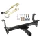 Front Mount Trailer Tow Hitch For Draw-Tite Front Mount Trailer Hitch For 09-18 Dodge Ram 1500 19-24 Ram 1500 Classic w/ J-Pin Anti-Rattle Lock