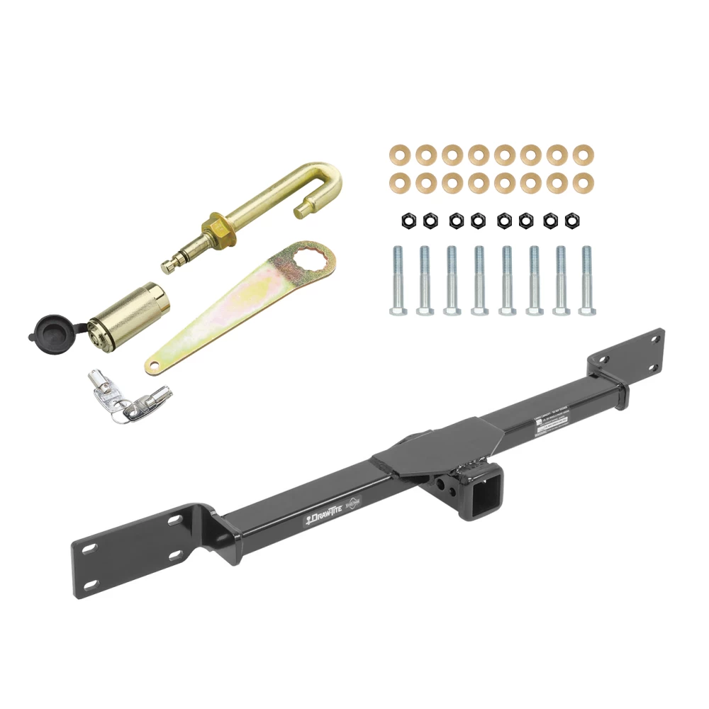 Front Mount Trailer Tow Hitch For Draw-Tite Front Mount Trailer Hitch For 10-19 Dodge Ram 2500 3500 4500 550 w/ J-Pin Anti-Rattle Lock