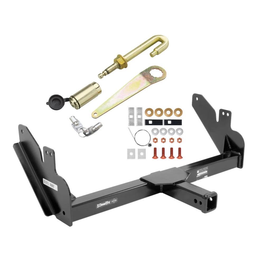Front Mount Trailer Tow Hitch For Draw-Tite Front Mount Trailer Hitch For 15-25 Ford F150 All Models w/ J-Pin Anti-Rattle Lock