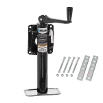 Reese 2K Black Topwind Snap Ring Swivel Trailer Jack, Corrosion Resistant