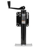 Reese 2K Black Topwind Snap Ring Swivel Trailer Jack, Corrosion Resistant