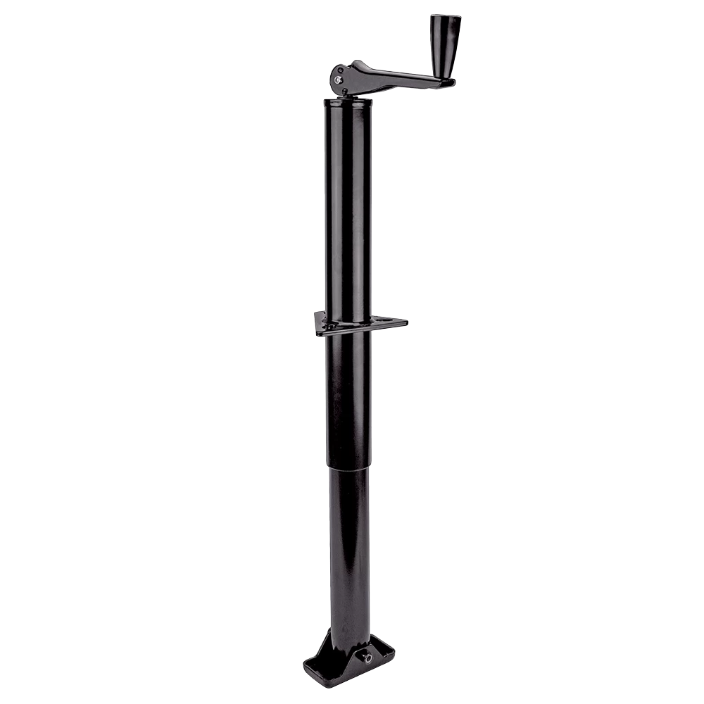 Reese 2K A-Frame Trailer Jack with Footplate, Black Powdercoat, Topwind