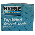 Reese 600 lbs Trailer Jack with 6 Inch Wheel, Zinc, for Marine and Boat Use