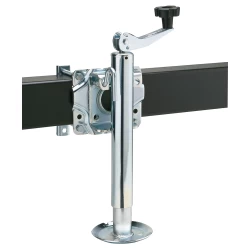 Reese 2K Snap Ring Swivel Trailer Jack 10" Lift Zinc Inner and Outer Tube Topwind Round Jack Corrosion Resistant 5 Year Warranty