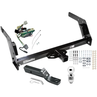 Trailer Tow Hitch For 89-95 Toyota Pickup Complete Package w/ Wiring and 2" Ball