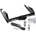 Trailer Tow Hitch For 88-00 Chevy GMC C/K Pickup Standard or Step Bumper Receiver w/ 1-7/8" and 2" Ball
