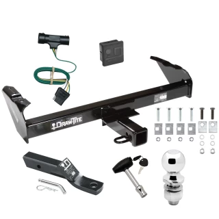 Trailer Tow Hitch For 75-84 Chevy GMC C/K 8Ft Standard or Step Bumper Complete Package w/ Wiring and 2" Ball