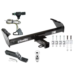 Trailer Tow Hitch For 85-86 88-91 Chevy GMC C/K Pickup Complete Package w/ Wiring and 2" Ball
