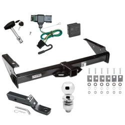 Trailer Tow Hitch For 92-00 Chevy GMC Yukon Suburban Tahoe Escalade Deluxe Package Wiring 2" Ball and Lock
