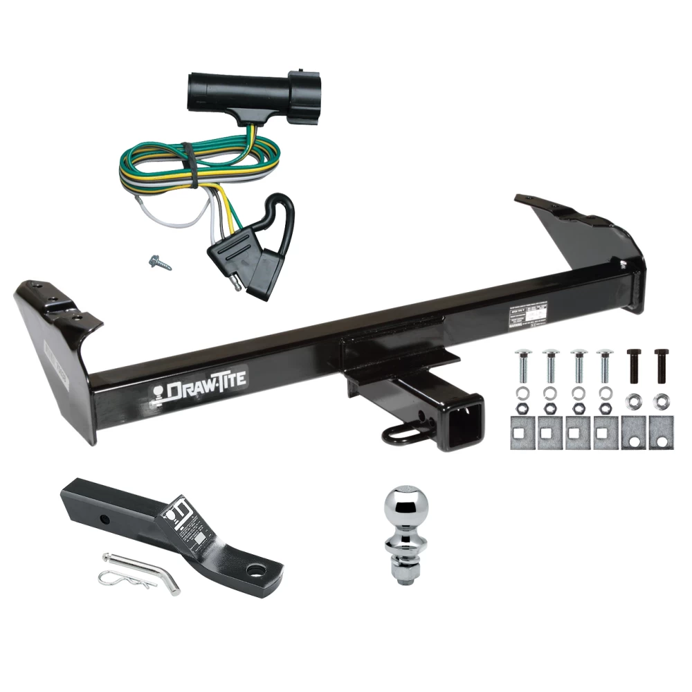 Trailer Tow Hitch For 80-86 Ford Bronco F100/150/250/350 Complete Package w/ Wiring and 1-7/8" Ball
