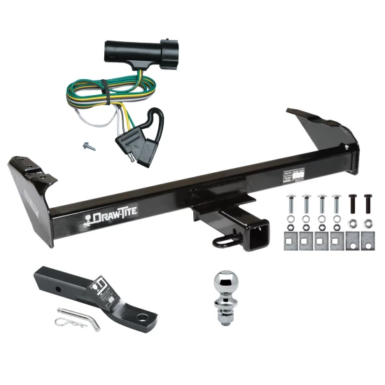 Trailer Tow Hitch For 80-86 Ford Bronco F100/150/250/350 Complete Package w/ Wiring and 1-7/8" Ball