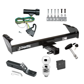 Trailer Tow Hitch For 73-96 Ford F-100 150 250 350 Bronco 68-85 Dodge D/W Series Ram Pickup Deluxe Package Wiring 2" Ball and Lock
