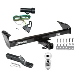 Trailer Tow Hitch For 73-96 Ford F-100 150 250 350 Bronco 68-85 Dodge D/W Series Ram Pickup Complete Package w/ Wiring and 2" Ball