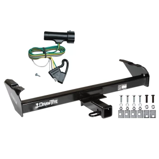 Trailer Tow Hitch For 73-96 Ford F-100 150 250 350 Bronco 68-85 Dodge D/W Series Ram Pickup w/ Wiring Harness Kit