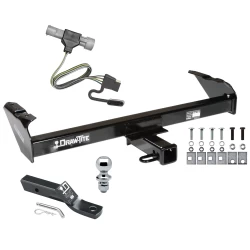 Trailer Tow Hitch For 87-96 Ford F-150 F-250 F-350 97 Heavy Duty Standard Bed & Bumper Complete Package w/ Wiring and 1-7/8" Ball