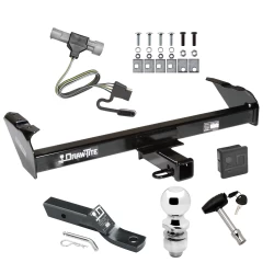 Trailer Tow Hitch For 87-96 Ford F-150 F-250 F-350 97 Heavy Duty Standard Bed & Bumper Deluxe Package Wiring 2" Ball and Lock