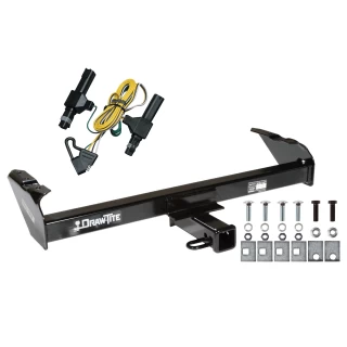 Trailer Tow Hitch For 86-93 Dodge D/W Series Ram Pickup Standard or Step Bumper w/ Wiring Harness Kit