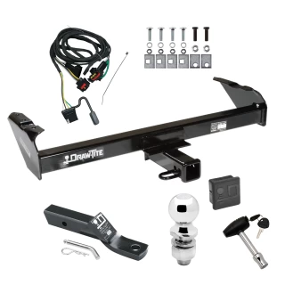 Trailer Tow Hitch For 04-04 Dodge Dakota All Models Deluxe Package Wiring 2" Ball and Lock